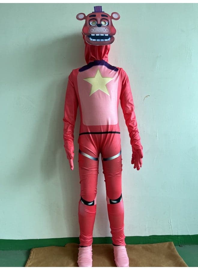 Halloween Glamrock Freddy Costume - Toy Bear Character Cosplay Party Look