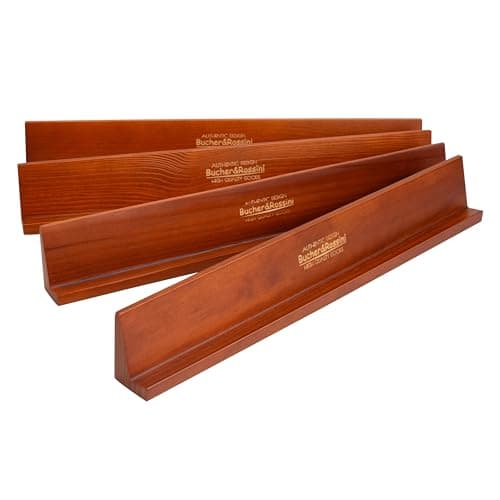 Wooden Domino Holders Set of 4 Wooden Domino Racks for Mexican Train Dominoes Accessories Domino Stand for Domino Tiles Mexican Train Mahjong Chicken Foot and Other Domino Games 1 Row Dark Red
