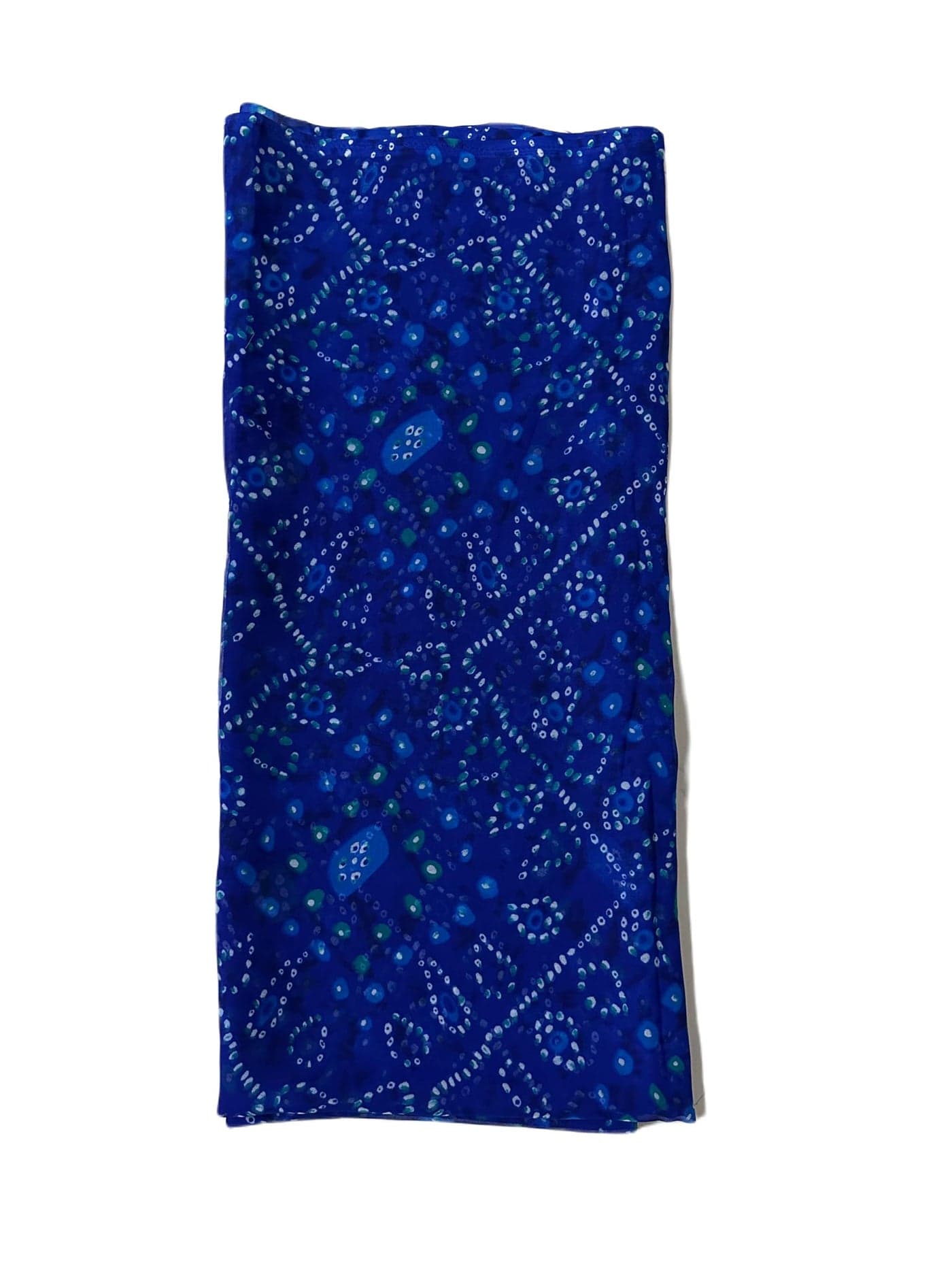 NK Textiles Bandhani Print Georgette Unstitched Fabric for Kurti, Gowns, Palazzo etc, 2.5 Meters, 3 Meters, 5 Meters, Premium Dress Making Material (5 Colors)