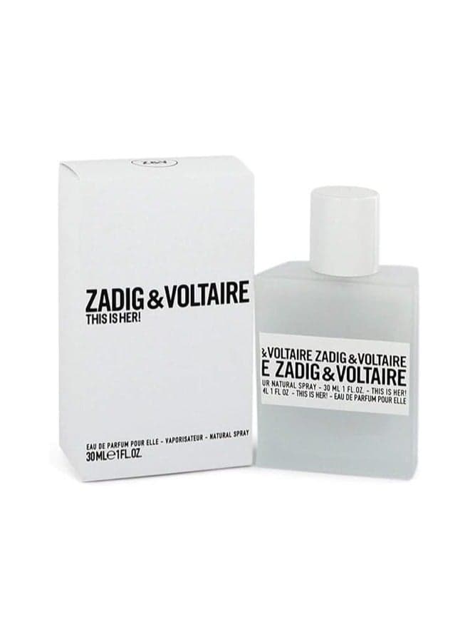 Zadig & Voltaire This is her EDP VAPO, 30ml