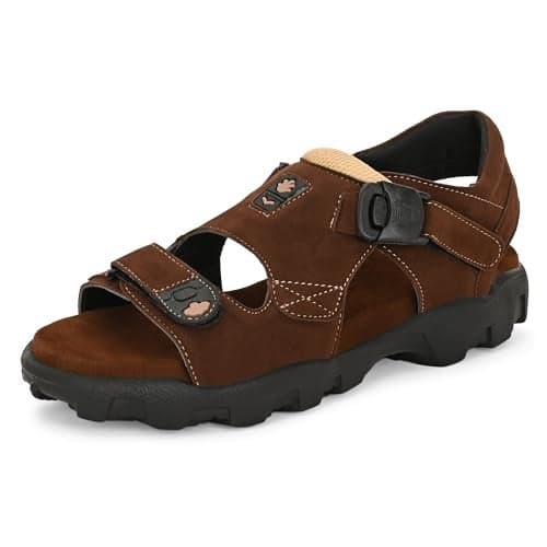 Centrino Sandal for Men | Grip Insole for Stability | Modern Look with Straps | Comfortable Footwear 9256-1