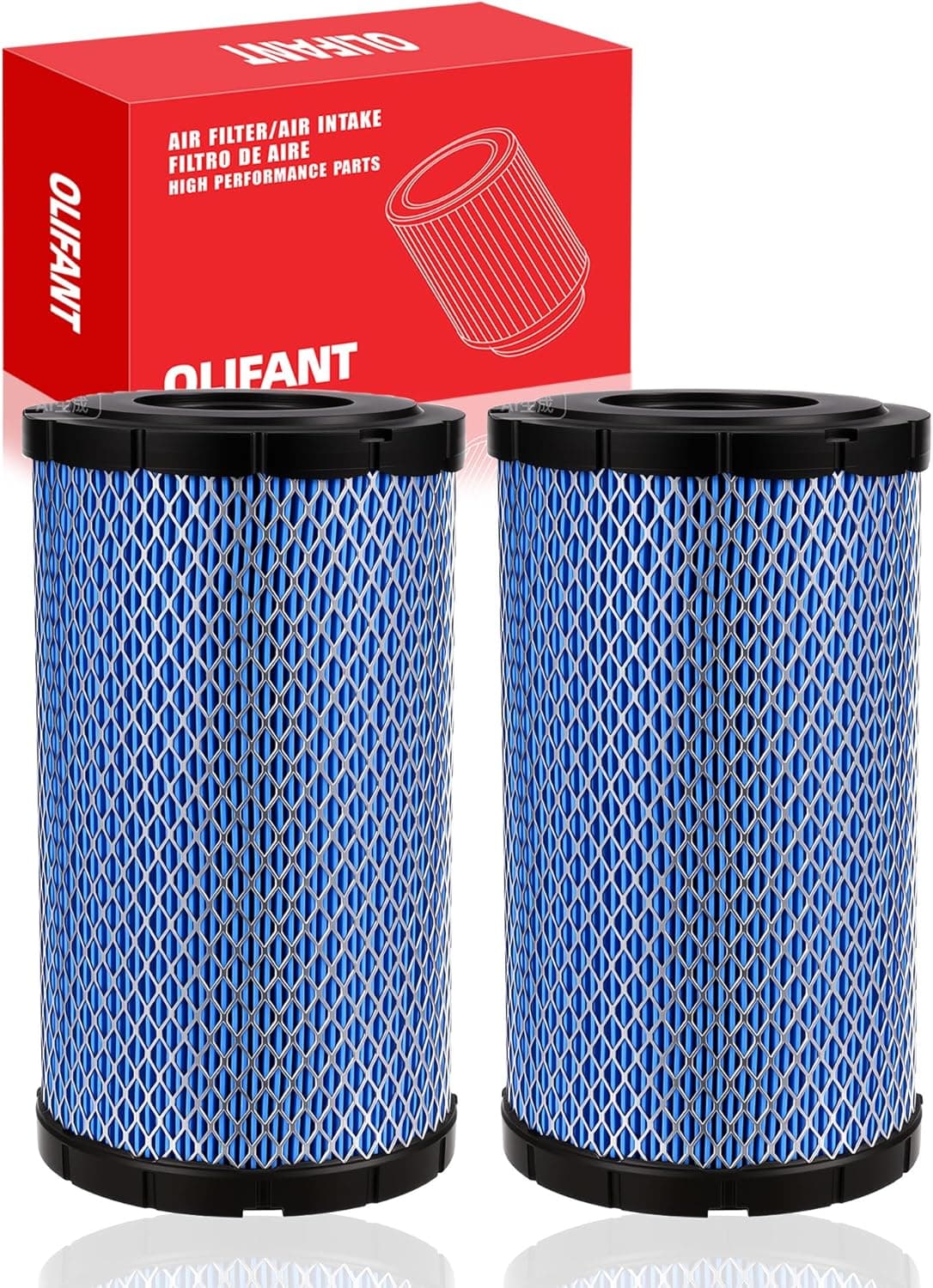 OLIFANT 2pcs Air Filter for Polaris Ranger XP 1000 and Ranger Crew XP 1000