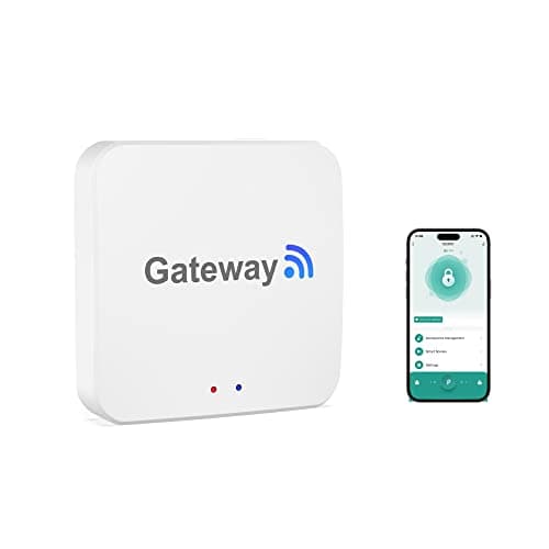 Foxgard GatewayFingerprint Door Lock WiFi GatewayTuya Bluetooth Gateway for Remote ControlVoice Control via Alexa Google AssistantWork with Tuya Smart APP and Smart Life APP