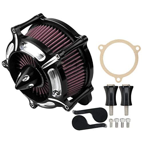 MOTOKU Air Cleaner Intake Turbine Filter For Street Glide, Road King, Electra Glide, Dyna FXDLS, Softail,Touring,Trike FLSTSE FXSBSE 2008-2018