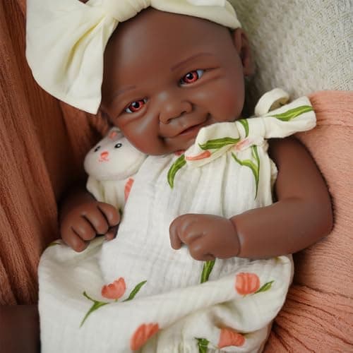 KUICEO Reborn Baby Dolls That Lifelike 165 inch Full Body Silicone Sleeping Baby Girl Handmade Face Realistic Body Details for Children Gift