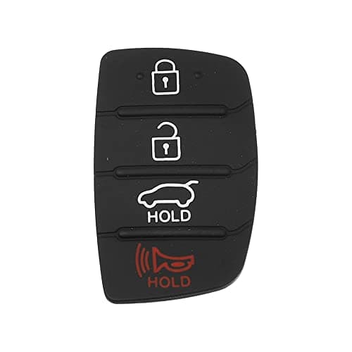 X AUTOHAUX 4 Button Car Remote Fob Case Insert Rubber Pad Keypad Replacement for Hyundai