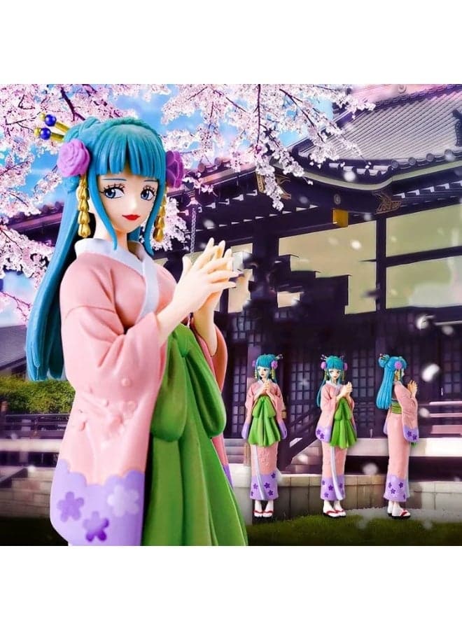 One Piece Standing Wano Country Kozuki Clan Daughter, Hiyori Figure Model, Doll Decoration, Trendy Toy 18cm