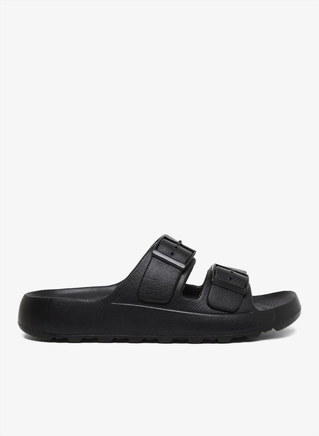 Men Buckle Detail Slides