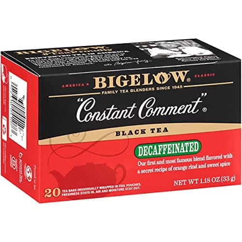 Bigelow Tea Decaffeinated Constant Comment Black Tea Decaf Tea 20 Count Box Pack of 6 120 Total Tea Bags