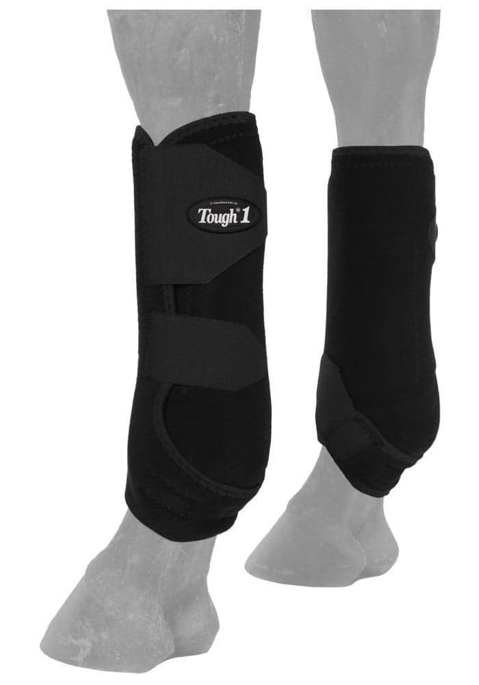 Tough-1 Vented Sport Boots for Horses - Black