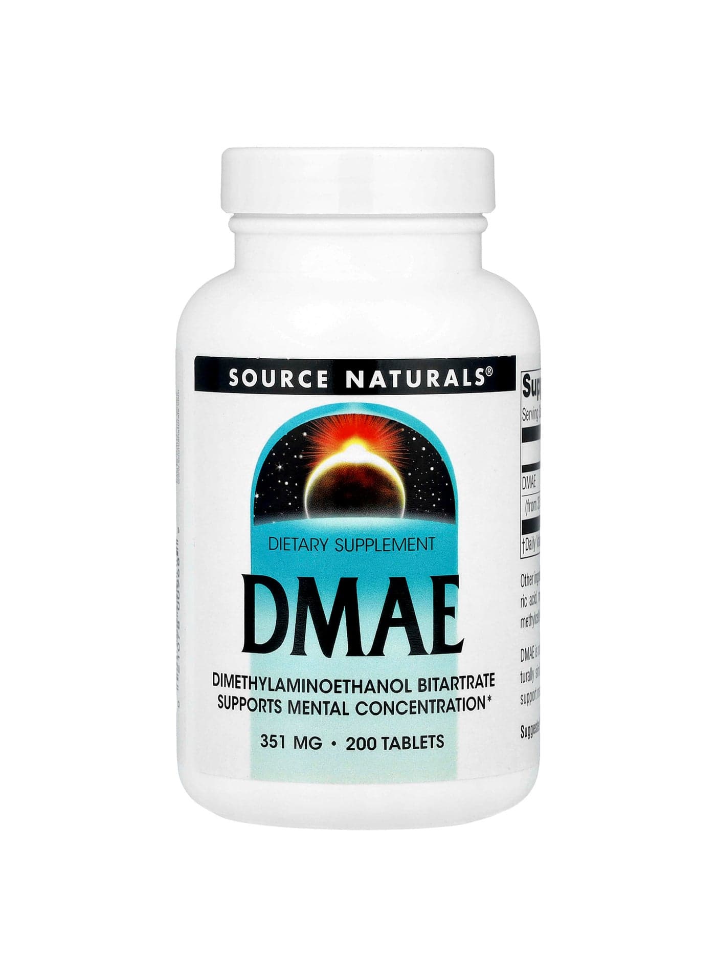 DMAE, 351 mg, 200 Tablets