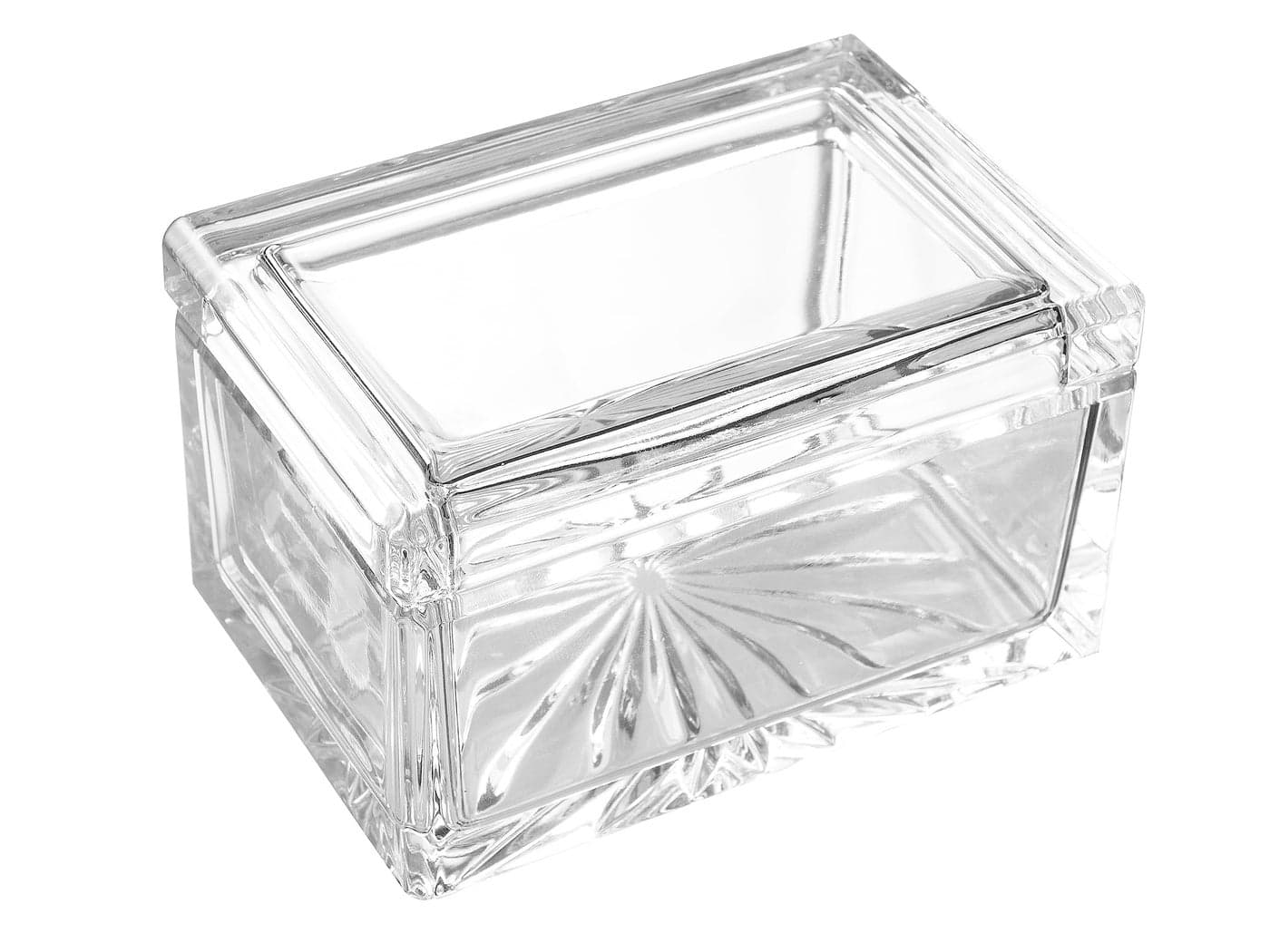 Barski Crystal Box for Jewelry Candy Nuts Trinkets Glass Box Classic Clear 5 Long Made in Europe