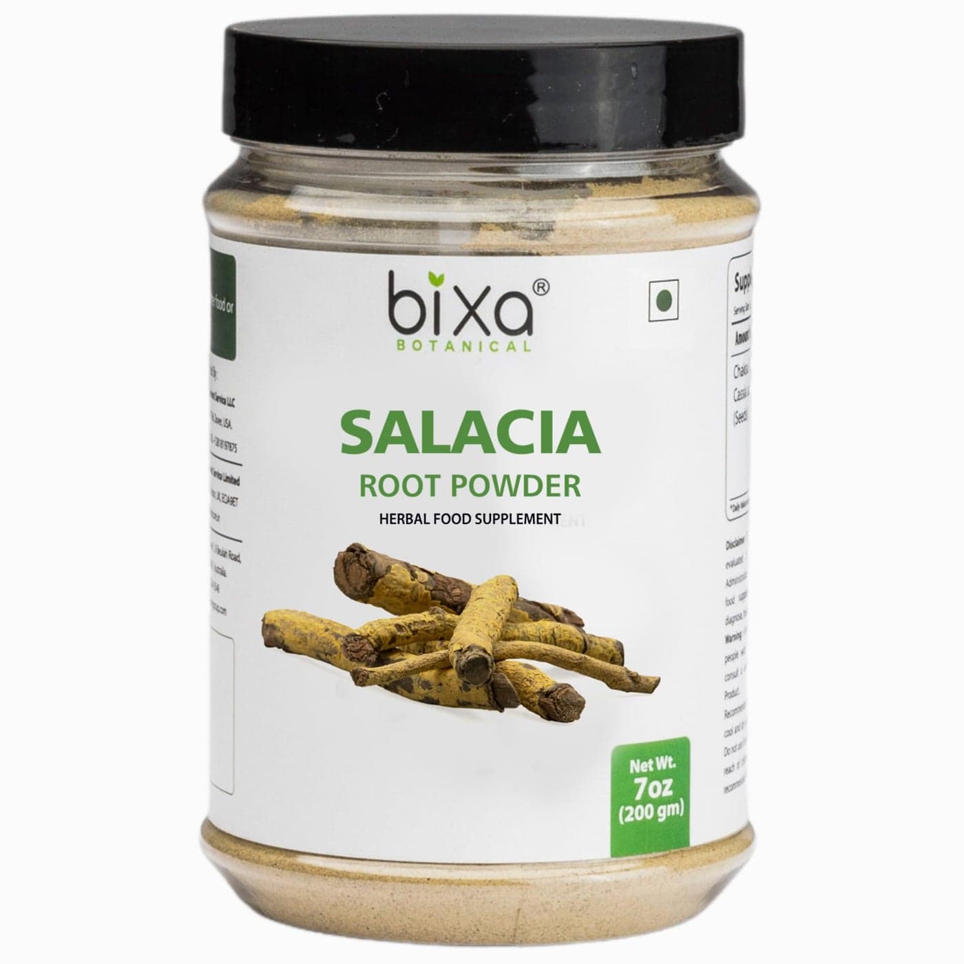 bixa BOTANICAL Salacia Root Powder Salacia Reticulata 200 Grams 7 OZ Ayurvedic Herbal Supplement Gluten Free NonGMO Steam Treated Vegan 100 Pure