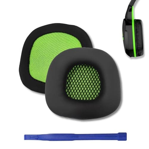 Street27® Replacement Earpad Cushions Compatible with Boat Rockerz 510 Headphones, Earpads with Softer Protein Leather, High-Density Memory Foam Ear Pads (Green)