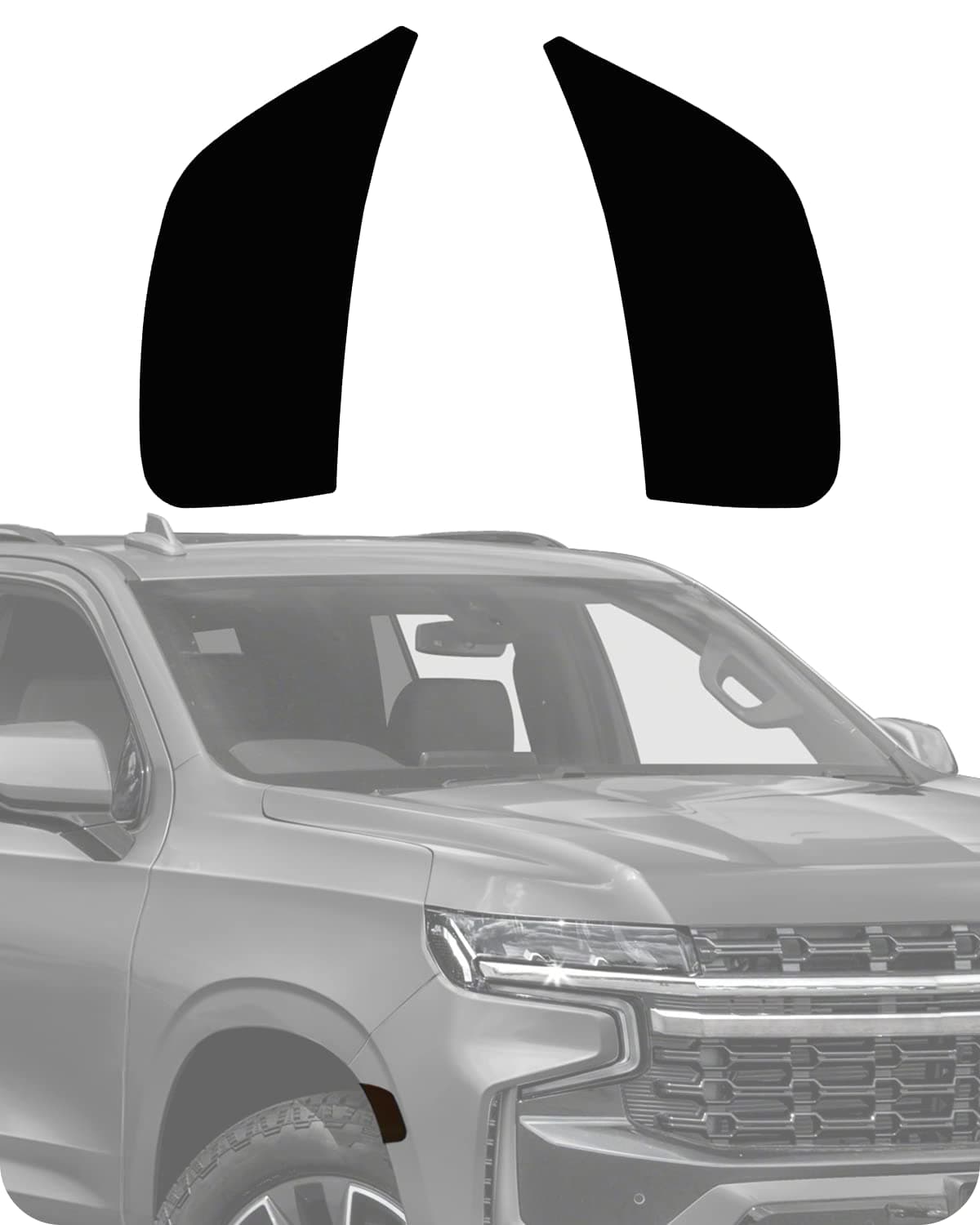 NDRUSH Side Marker Lights Tint Film - Precut Marker Light Overlay Wrap Cover - Compatible with 2021-2022 Chevy Tahoe, Suburban, Cadillac Escalade/Escalade ESV, GMC Yukon XL