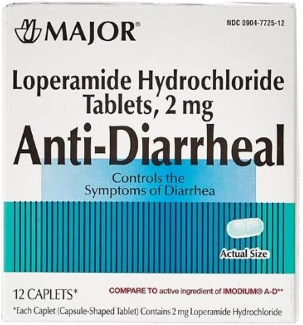 MAJOR AntiDiarrheal Loperamide 2 mgBlister Packed Capsules 12