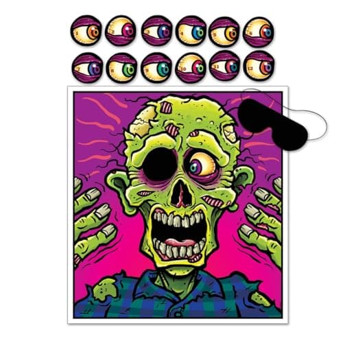 Beistle Pin The Eyeball on The Zombie Game