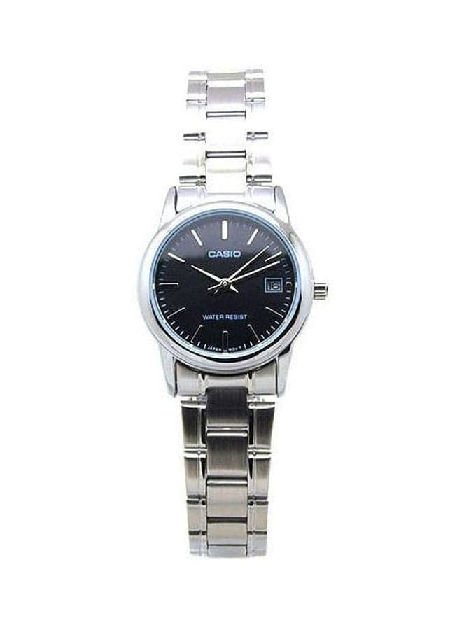 Women Stainless Steel Analog Watch LTP-V002D-1A - 38 mm - Silver