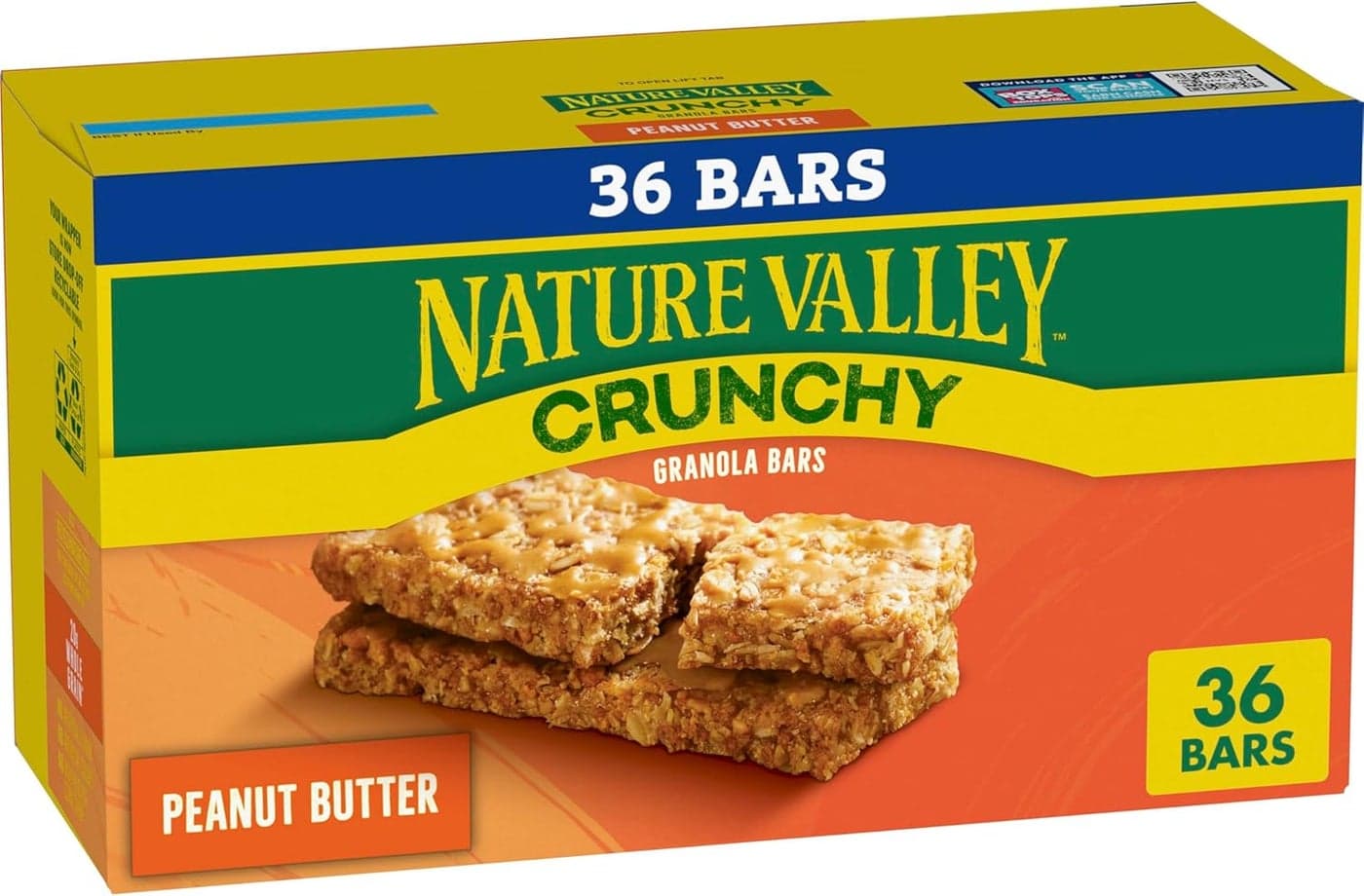 Nature Valley Crunchy Granola Bars, Peanut Butter Flavor, 1.49 oz, 36 Bars