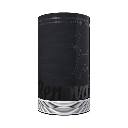 Renova Single Roll Kitchen Paper Towels, Black