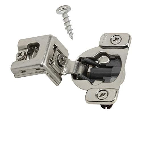 DTC 1-1/4" Overlay Soft Close 105 Degree 2 Cam Press in Face Frame Concealed Cabinet Hinge 6-Way Adjustable E8Q115NH (2 Pack)