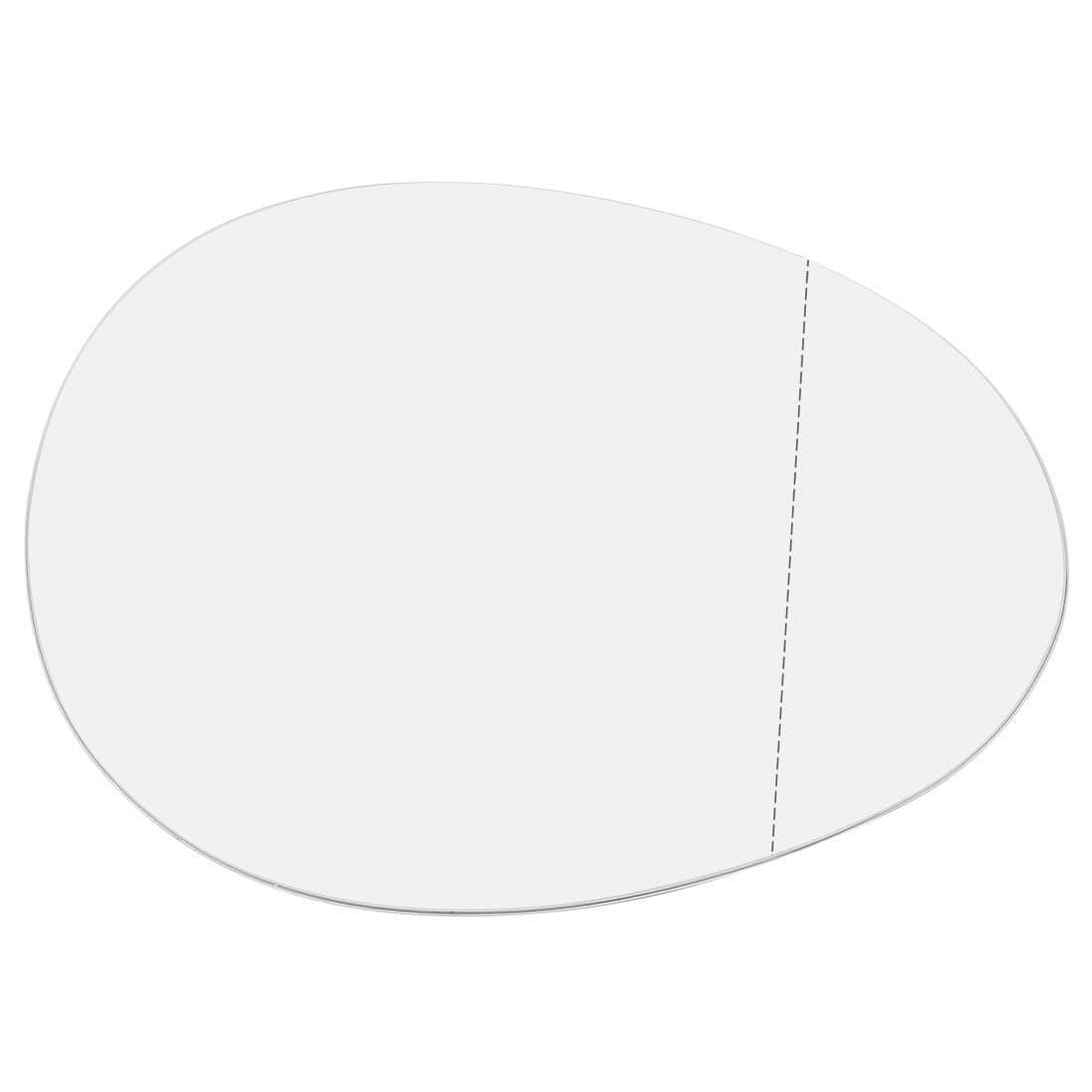 X AUTOHAUX Right Passenger Side RH Mirror Glass with Adhesive for BMW for Mini Cooper 20072015