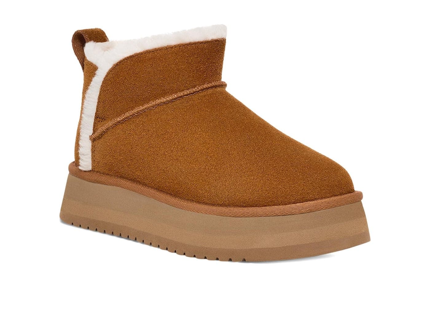 Koolaburra by UGG Women's Koola Ultra Mini Platform Boot, Chestnut, 10