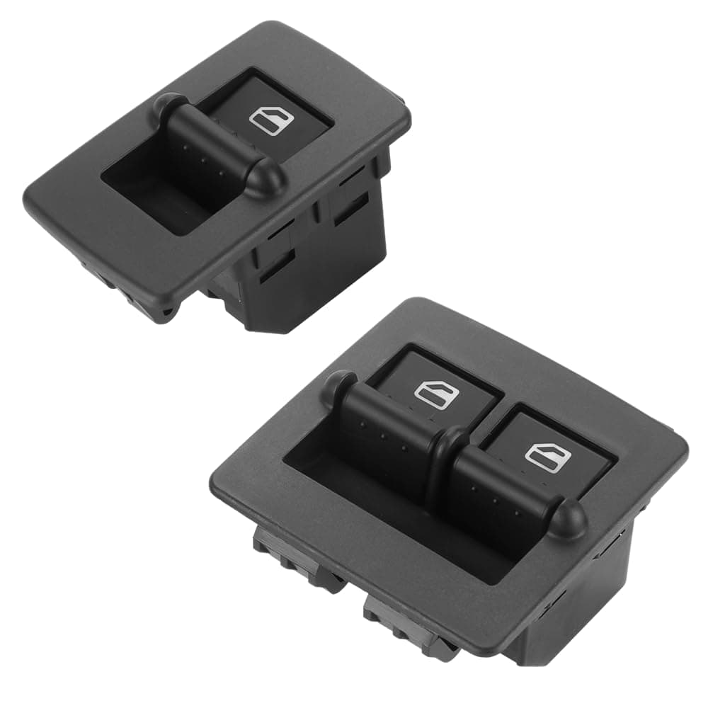 Front Left Driver and Passenger Side Power Window Switch Compatible for Volkswagen Beetle 19982010 Replace Part 1C0959527 1C0959527A01C 1C0959855 1C0959855A01C