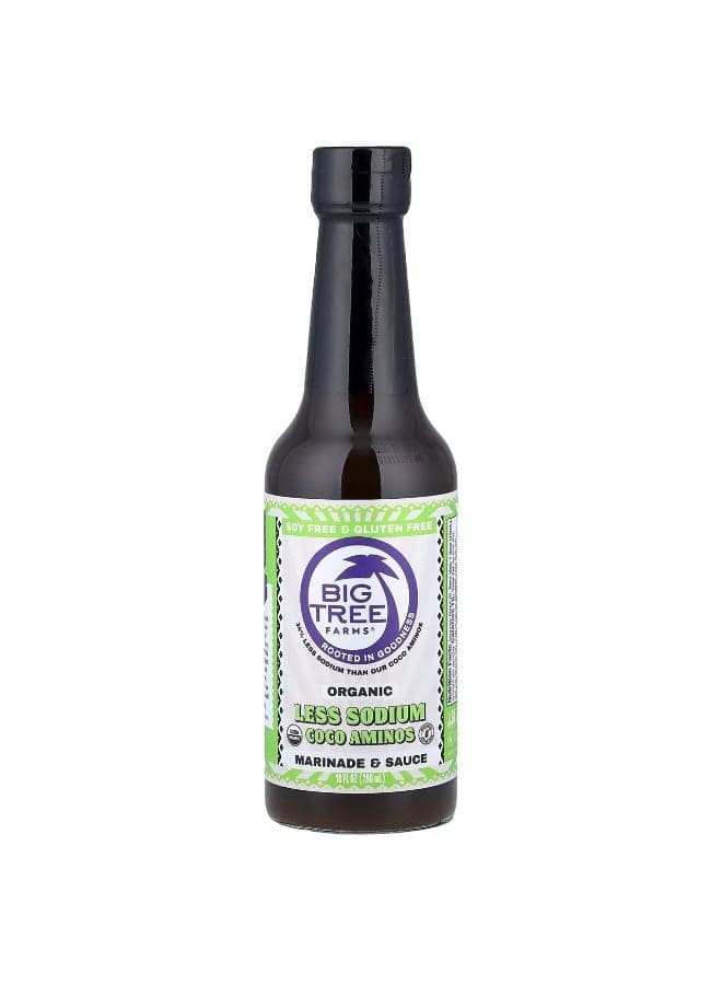 Big Tree Farms, Organic, Less Sodium Coco Aminos, Marinade & Sauce, 10 fl oz (296 ml)