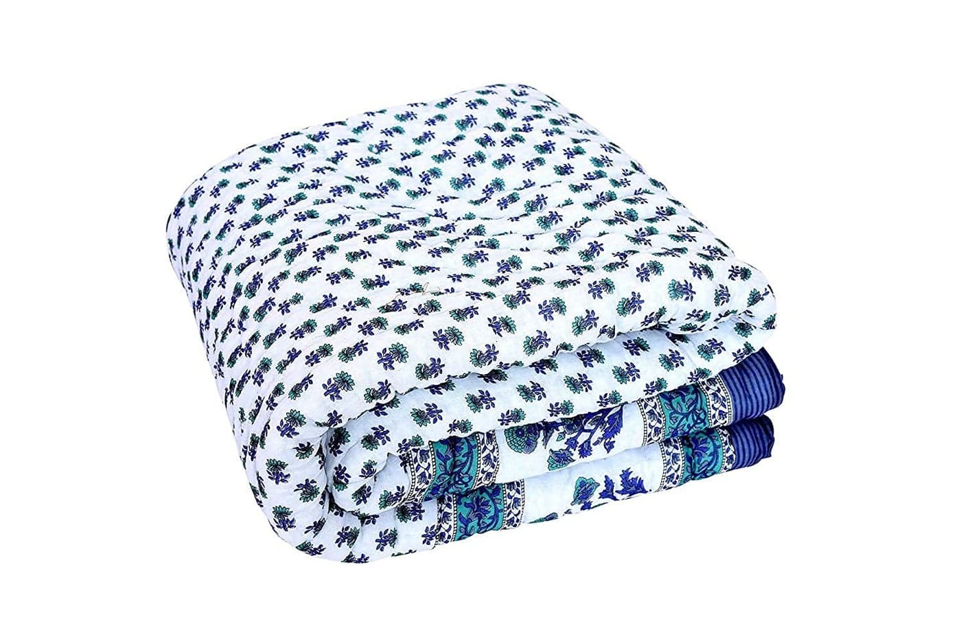 SIBLEY 300 TC Single Bed Jaipuri Razai Cotton Fiber Jaipuri Rajai Ac Quilt for All Season Soft Rajasthani Cotton Comforter Grey 55 x 85 inch Pack of 1