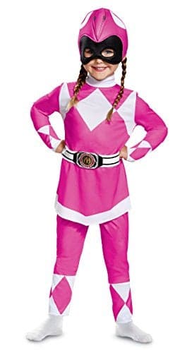 Disguise Pink Ranger Toddler Classic Child Costume Pink Medium3T4T