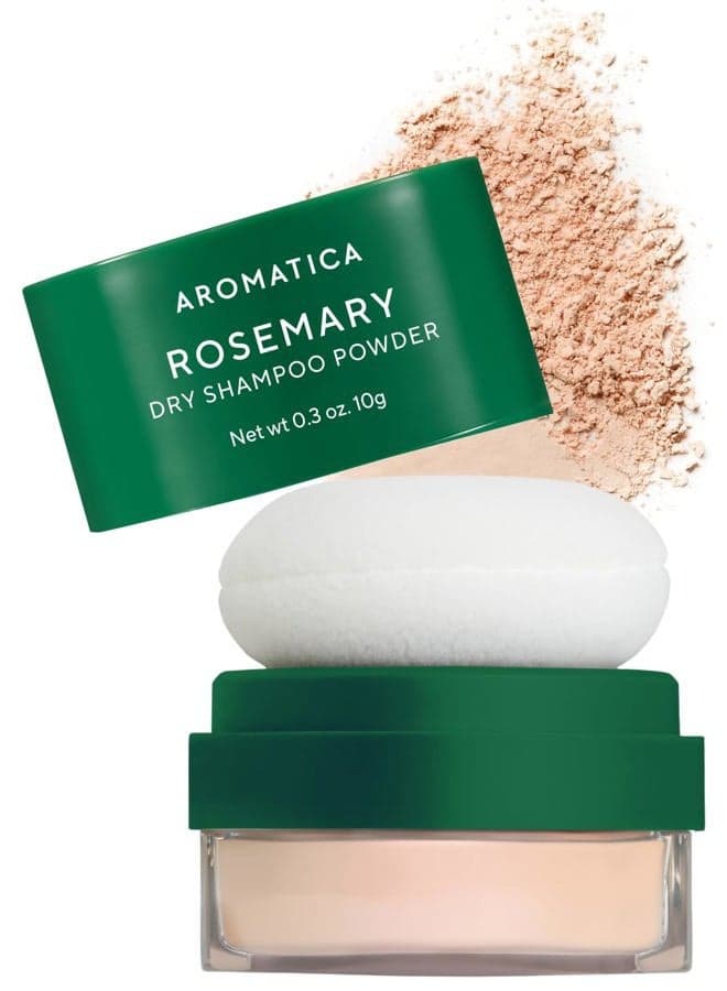 Rosemary Dry Shampoo Powder, Travel Size (10g/0.3oz) - Root Lifting & Volumizing Hair Powder with Panthenol + Biotin, Oil-Absorbing, Non-Aerosol, Talc-Free, Korean Hair Care, for Women