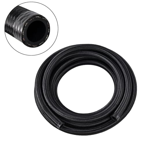 EVIL ENERGY 20AN Fuel Line AN20 Braided Fuel Hose Nylon CPE 5FT Black