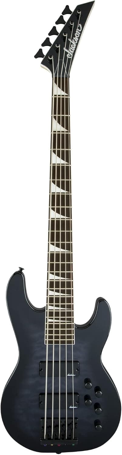 Jackson JS Series 5String Concert Bass JS3VQ Transparent Black Burst Amaranth Fingerboard