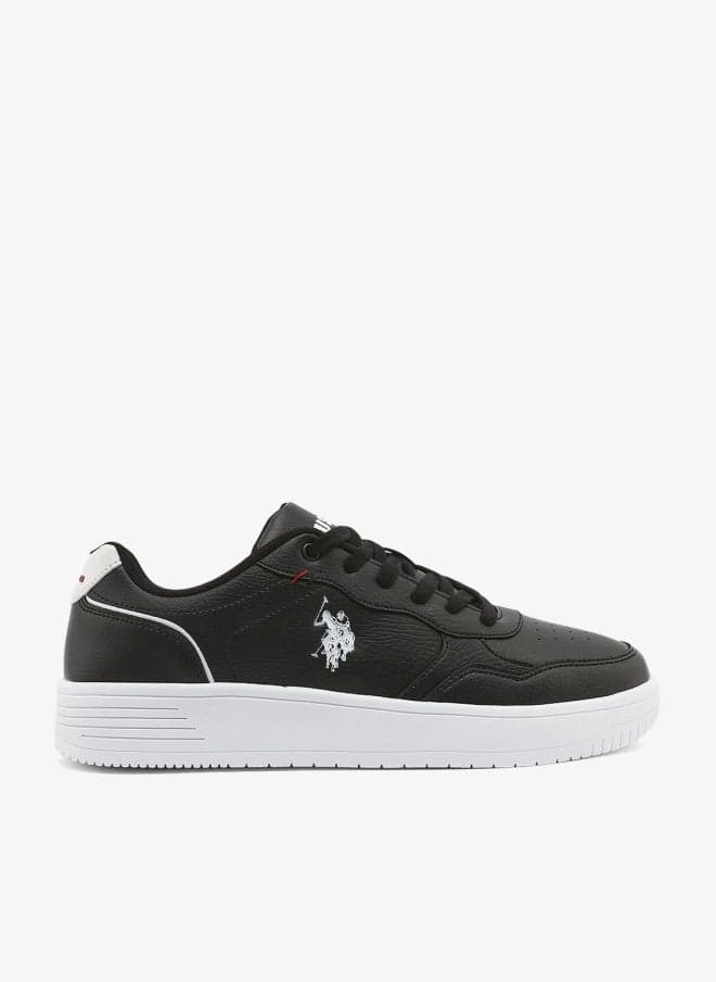 Men's Black Low-Top Sneakers - Lightweight Classic Lace-Up Design, Comfortable for Everyday Outfits
