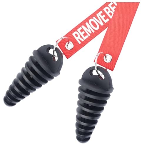 2PCS 0.6-1.5" Motorcycle Exhaust Plug,Rubber Exhaust Silencer Flush Plugs for Motorcycle 2 Stroke Exhaust Tail Pipe,Motorcycle Accessories Dirt Bike Exhaust Plug Muffler Silence (0.6-1.5")
