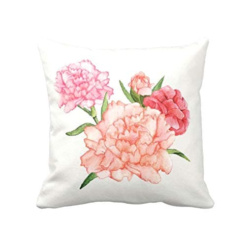 TheYaYaCafe® 16X16 inches Cushion Cover Captivating Floral Flowers Printed Sofa Throw Pillows Multicolor