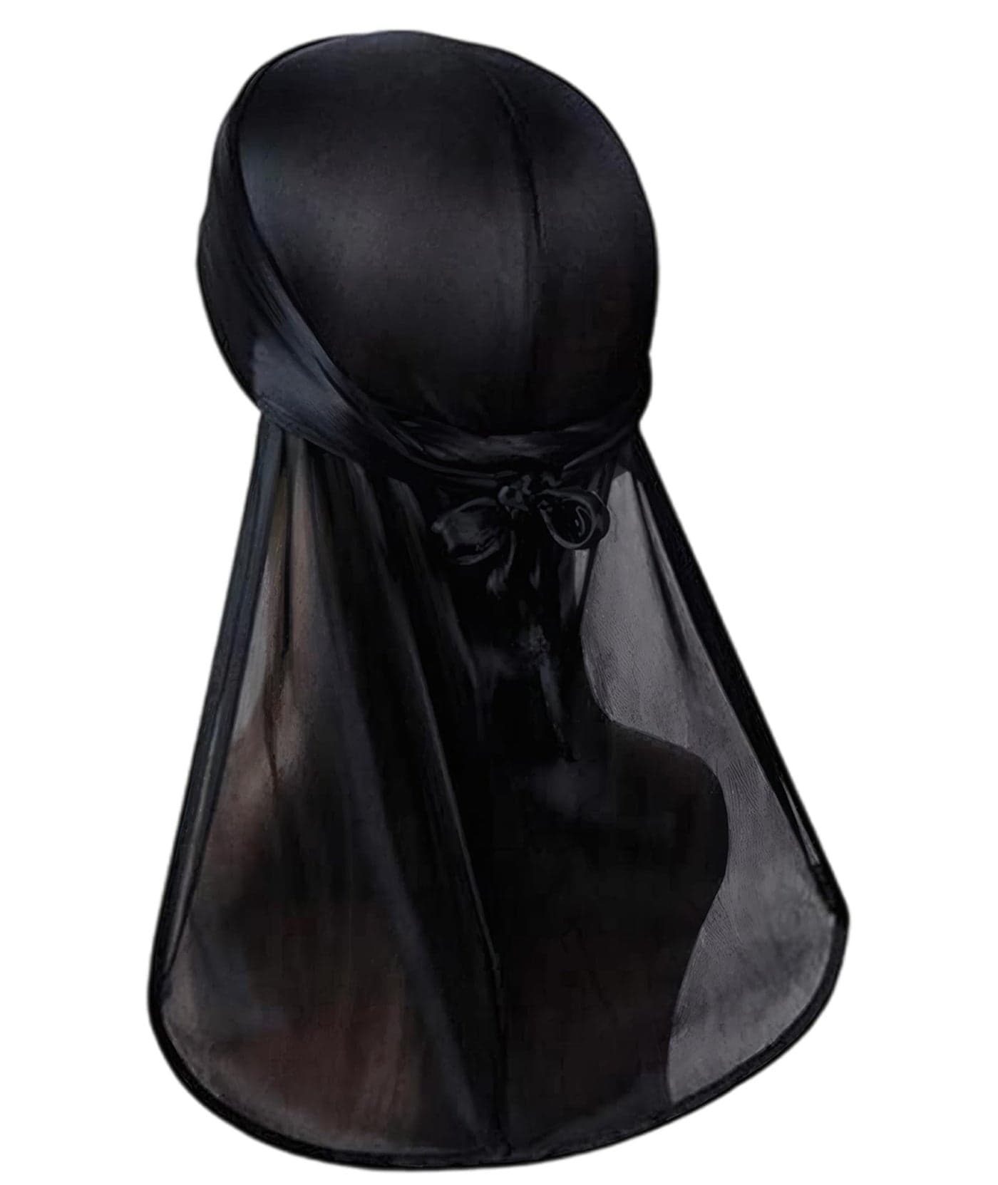 GZRC-YDDK Durag,Stylish Pirate Bandana,Black Pirate Scarf,Pirate Head Scarf for Women,Comfortable Pirate Accessories, 100 * 24 cm