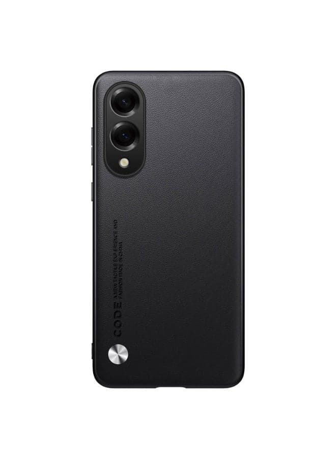 Suitable for Galaxy S25 Edge mobile phone case, pure pigment leather, simple business mobile phone case, anti-fall protective case
