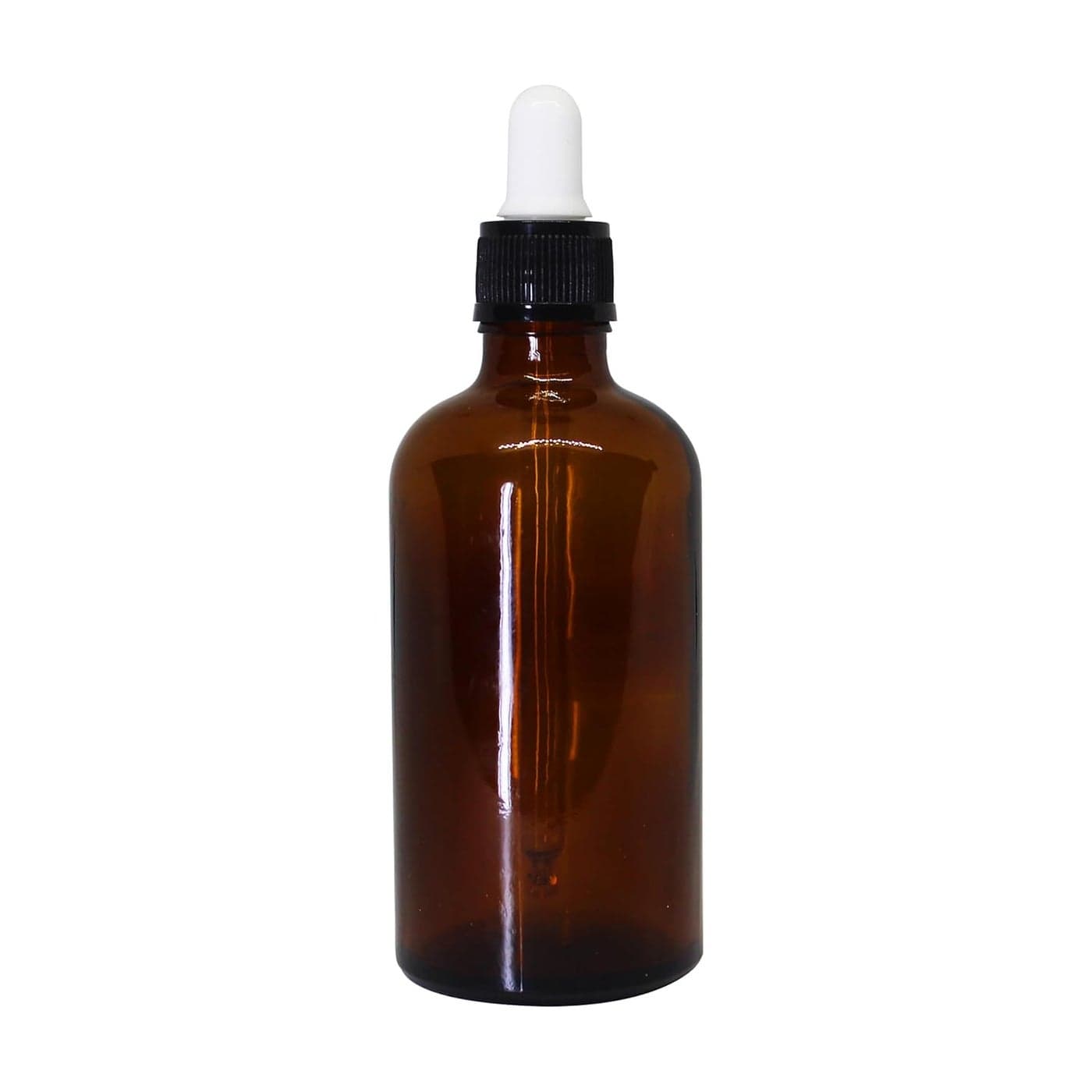 nsb herbals 100 ml Amber Round Empty Glass BottleGlass DropperBlack RingWhite Silicone Teat Refillable Reusable For Essential Oils Blends Diy Perfumes And Face Oil 1