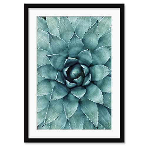COLOSSAL ART HOUSE Bunch Leaf Modern Art Framed Poster Wall Painting for Living Room, Bedroom, Kitchen and Office Wall Decoration Frame décor (13x17 Inch Framed Picture with Poster)