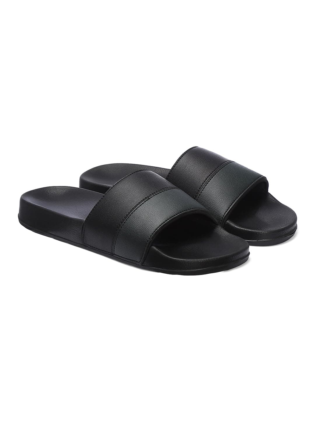 hummel CAMP MEN COLOUR BLOCK SLIDERS Comfortable Cushioned Sole Arch Support Durable Lightweight Flexible Trendy Style Flip flops and Slippers Slides for Men Daily use Chappal - UK 9 Black & Green