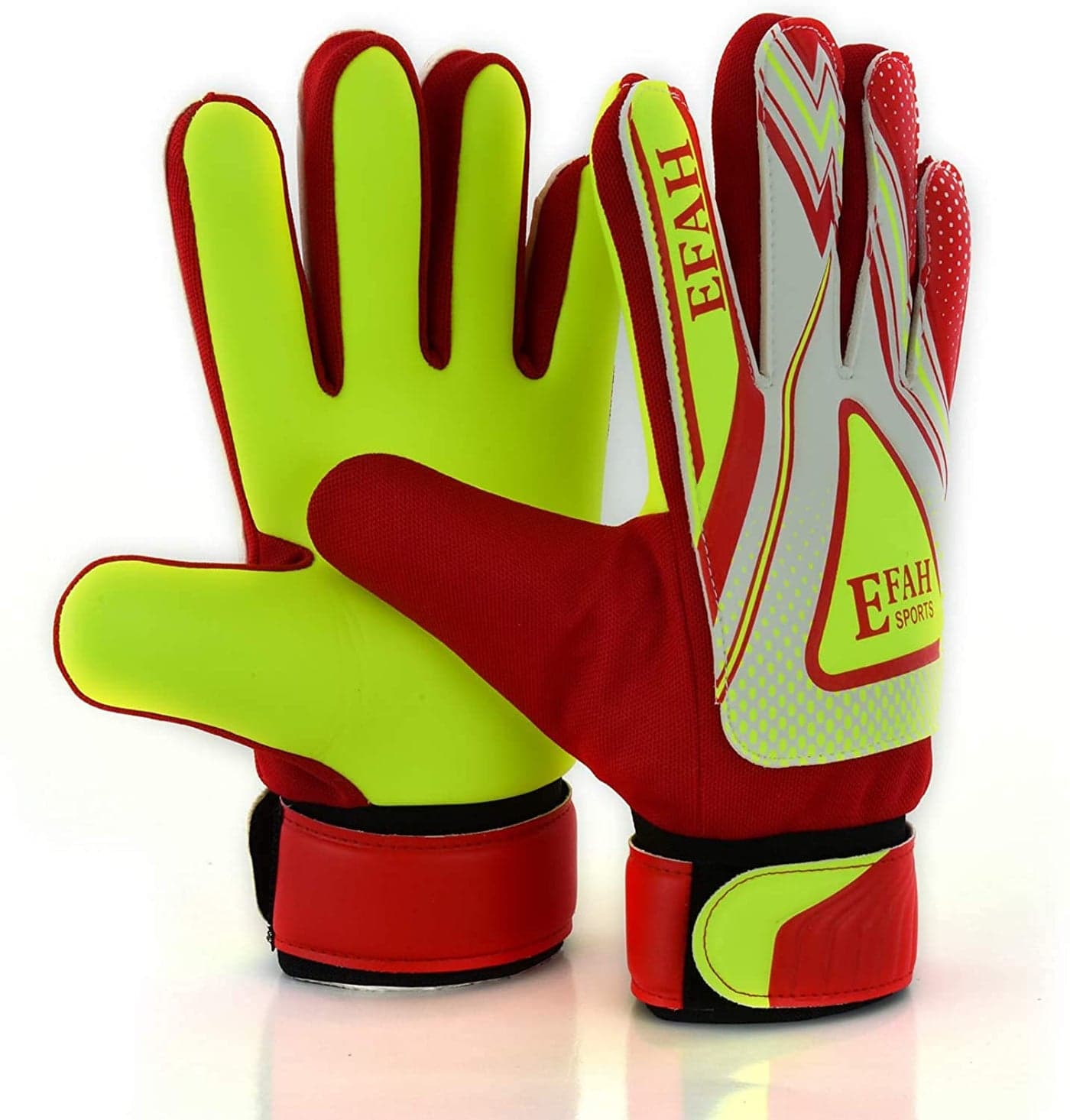 EFAH SPORTS Soccer Goalie Goalkeeper Gloves for Kids Boys Children Football Gloves with Strong Grips