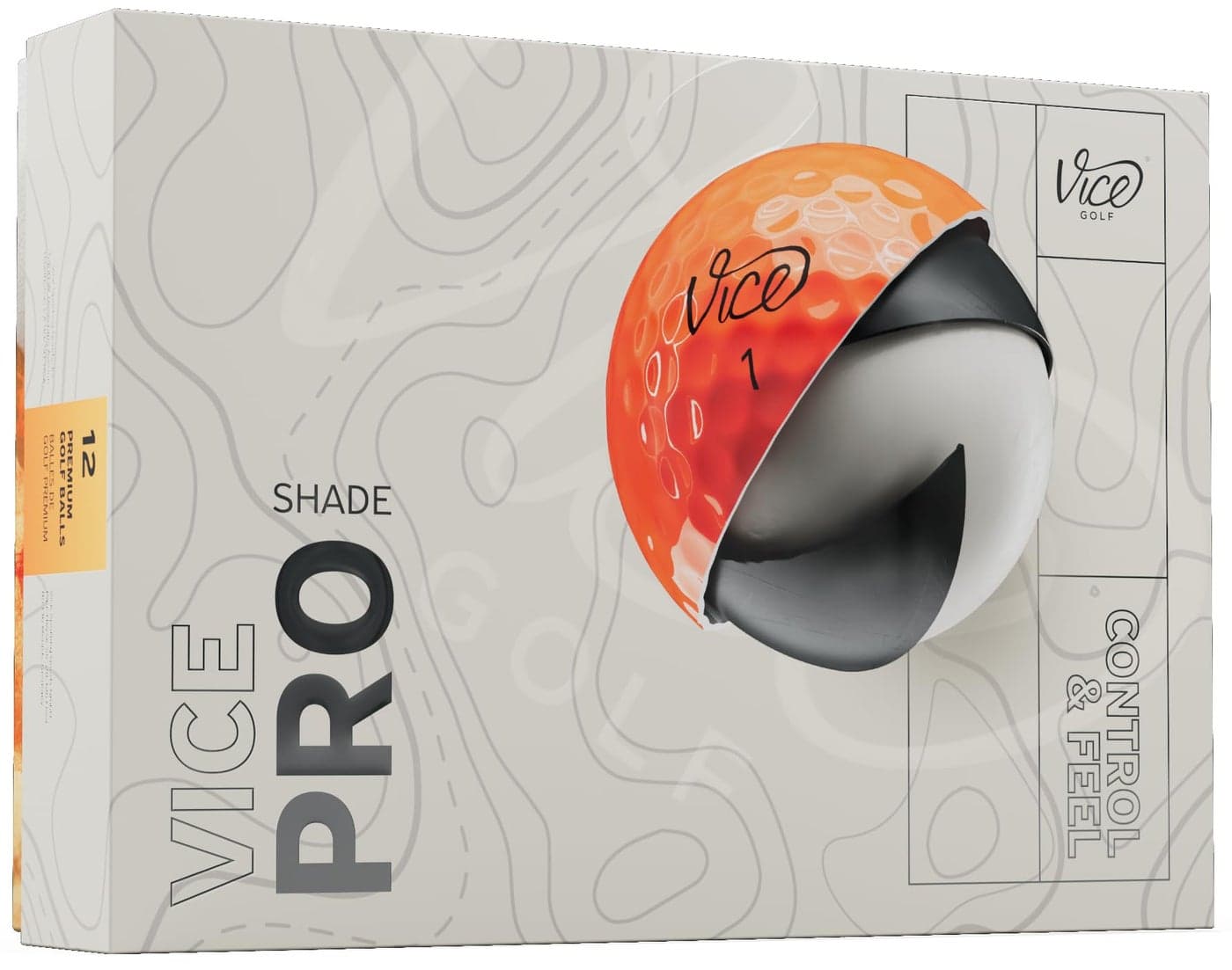 Vice Pro Golf Balls 2025 Model RedOrange Shade