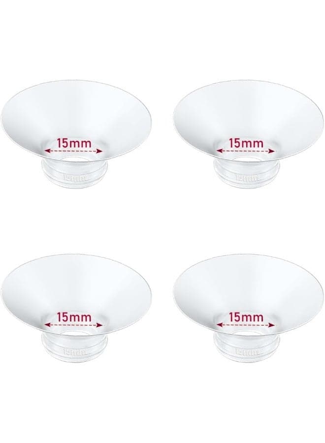 IVARONAL Flange Insert 4PCS 15mm Compatible with Momcozy Breast Pump