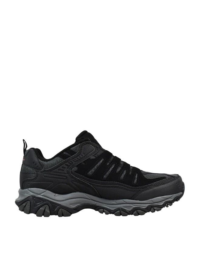Skechers mens Afterburn M. Fit Wonted Loafer, Black/Charcoal, 9.5 US