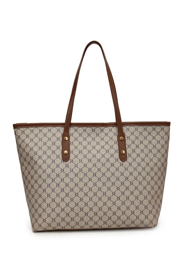 Women's Versatile Plaid Tote Bag, Ladies Large-capacity Shoulder Bag Shopping Bag Handbag Satchel Bag Clutch Bag, PU Leather Armpit Bag Side Bag Phone Bag for Girls, College Students, Teenagers