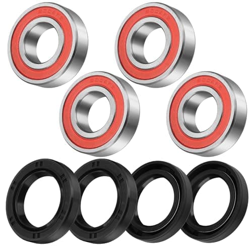 Front Wheel Hub Bearings Seals for Honda Recon 250 TRX250 1997-2022 Rancher 350 2x4 2000-2006 TRX200 1990-1997, OEM# 91053-HC4-003 91053-HC4-000 91257-KA3-711