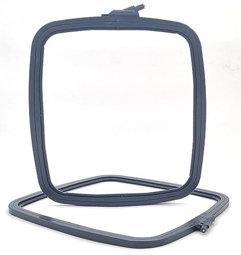 Nurge Square Embroidery Hoop Plastic Cross Stitch Frame for Needlepoint Embroidery Adjustable Craft Hoop Anthracite No4 Large
