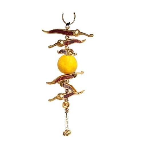 Fashion Bizz Door Hanging Neembu Mirch in Metal Meena